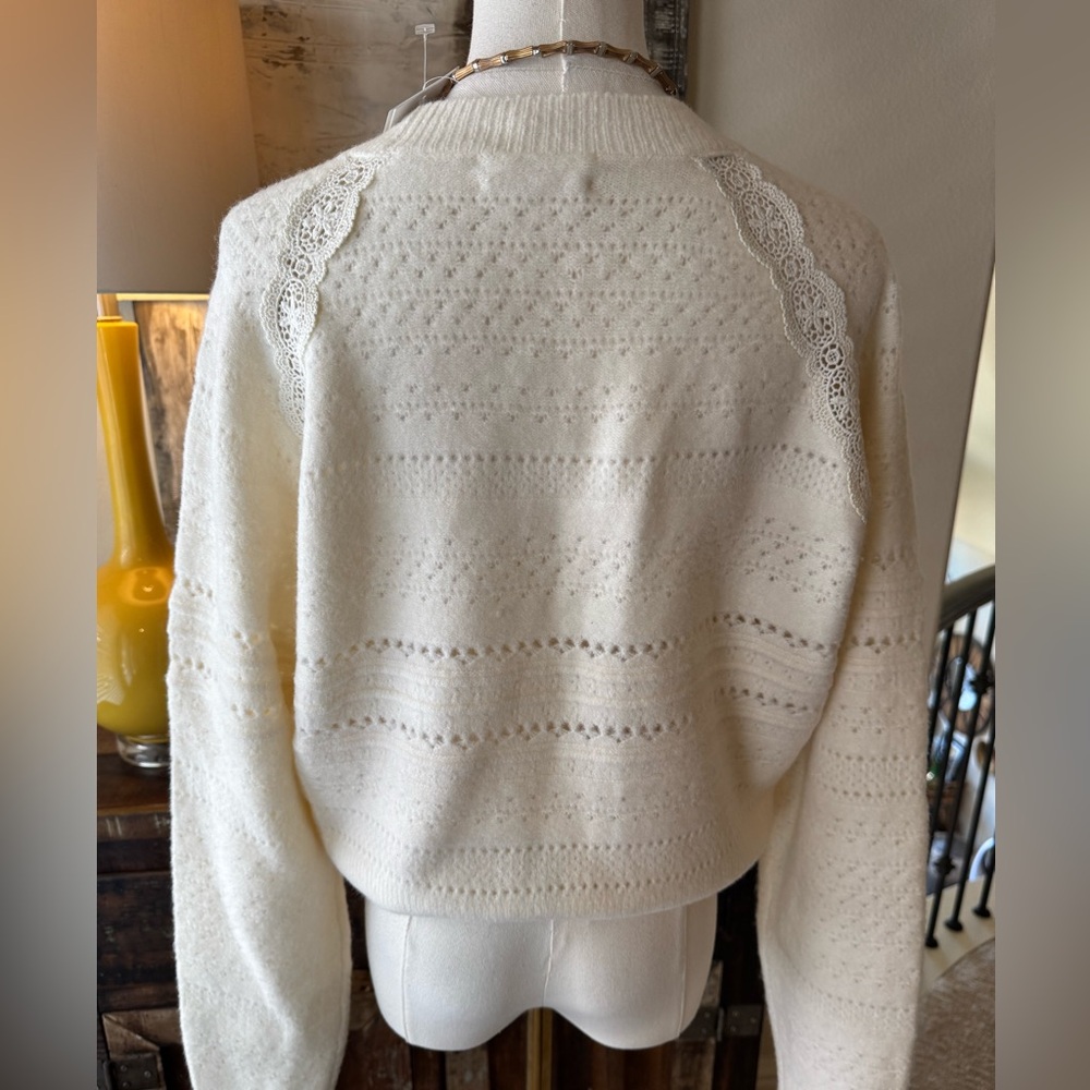 NWT Treasure & Bond Cream Knit Sweater - size M - Picture 5 of 7